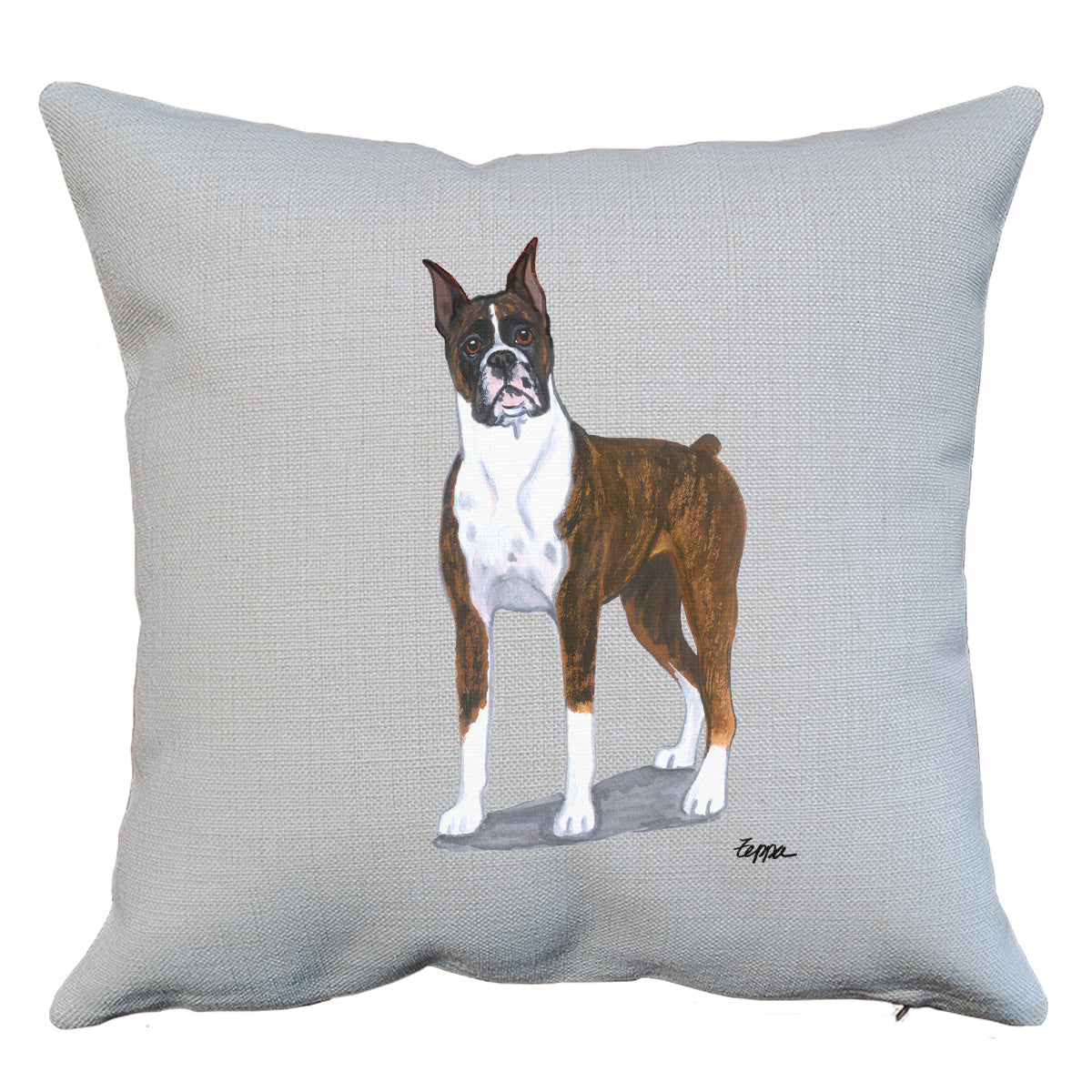 Boxer Standing Throw Pillow