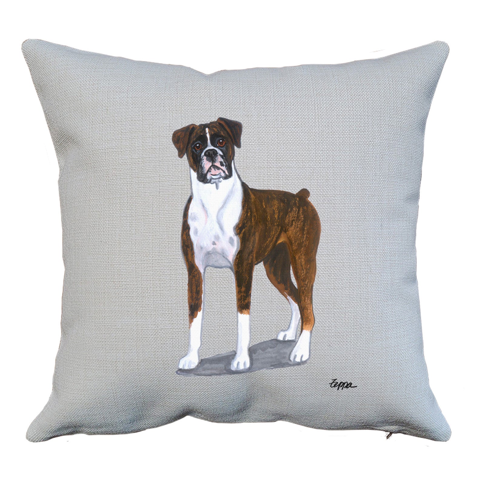 Boxer Uncropped Throw Pillow