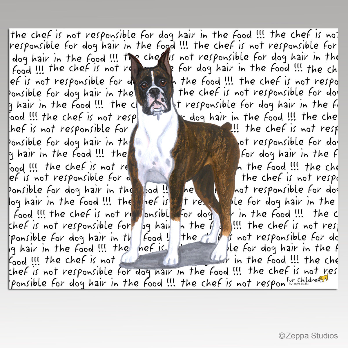 Boxer Message Cutting Board