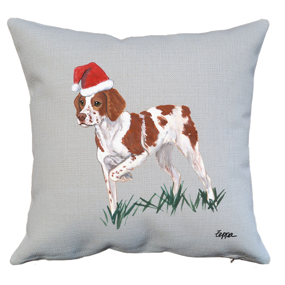 Brittany Santa Pillow