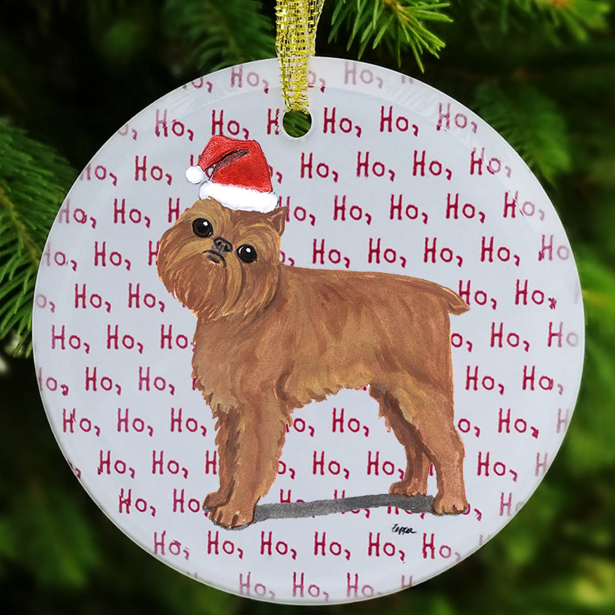 Brussels Griffon Christmas Ornament