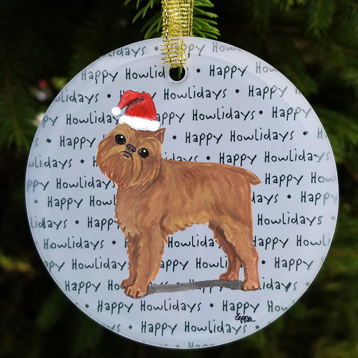 Brussels Griffon Christmas Ornament
