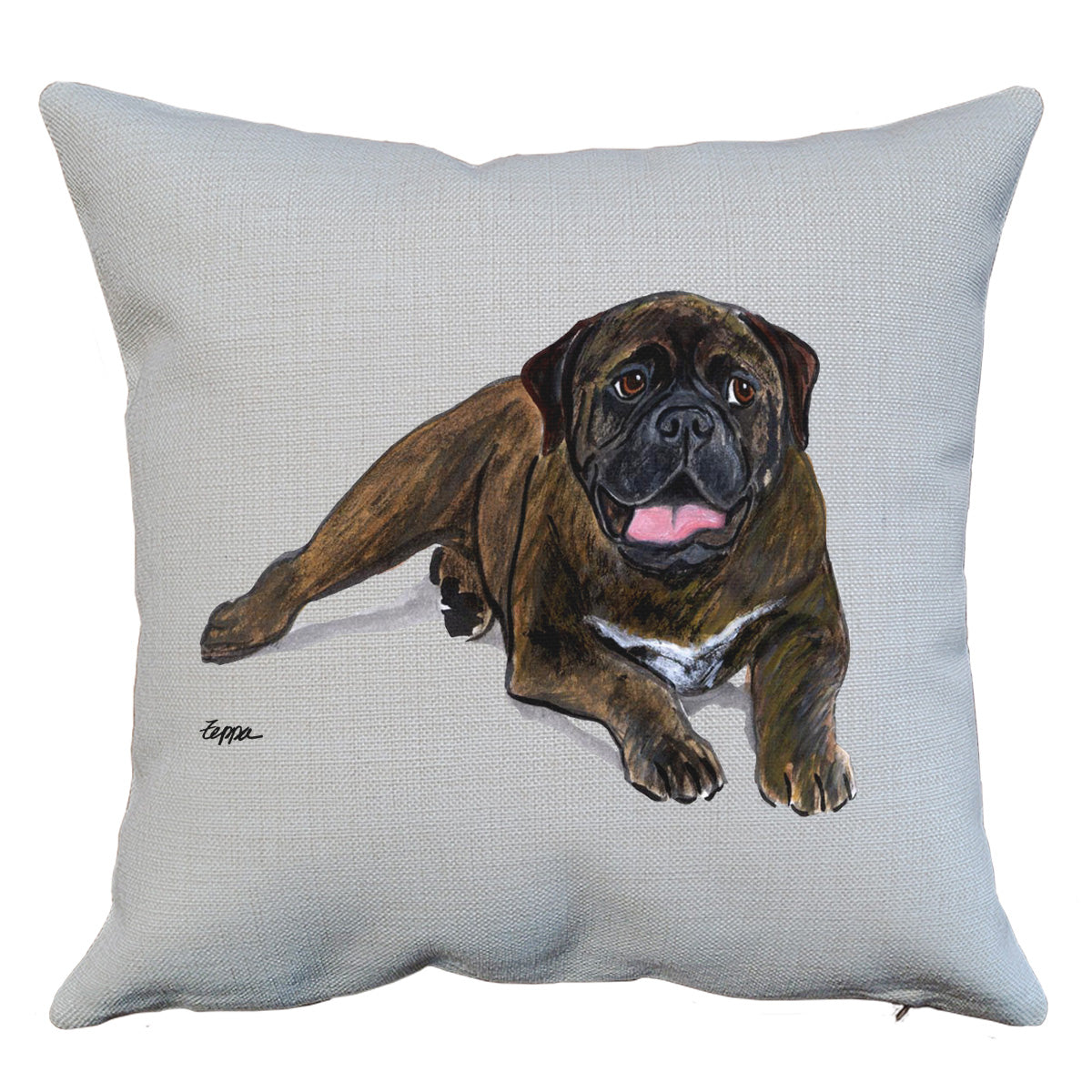 Bullmastiff Throw Pillow