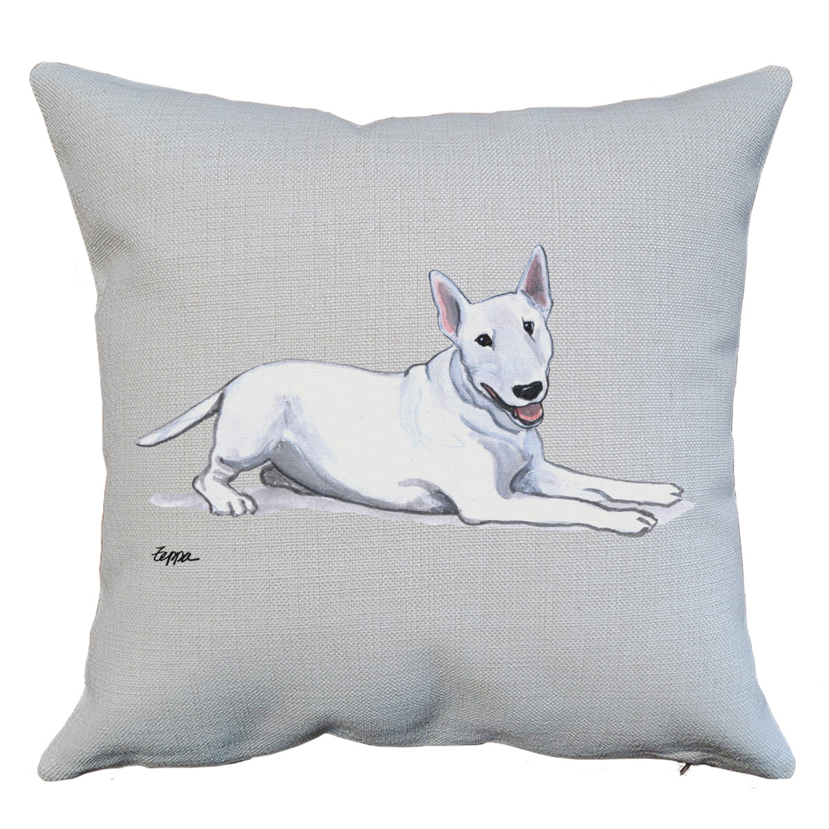 Bull Terrier Throw Pillow