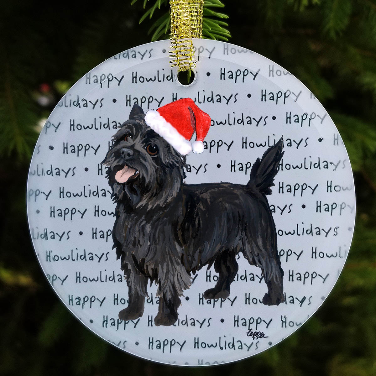 Cairn Terrier Christmas Ornament