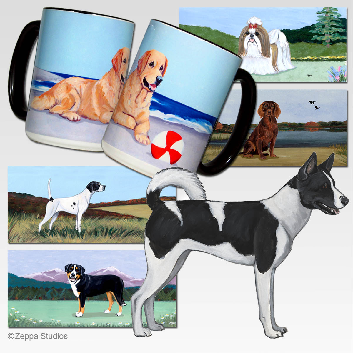 Canaan Dog Scenic Mug Design
