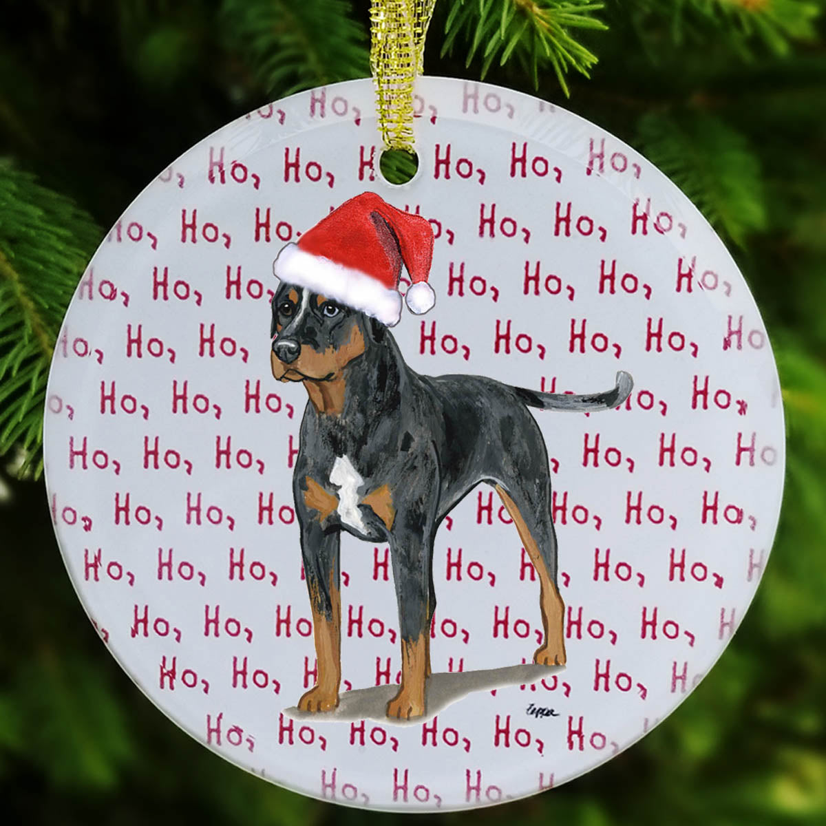 Catahoula Leopard Dog Christmas Ornament