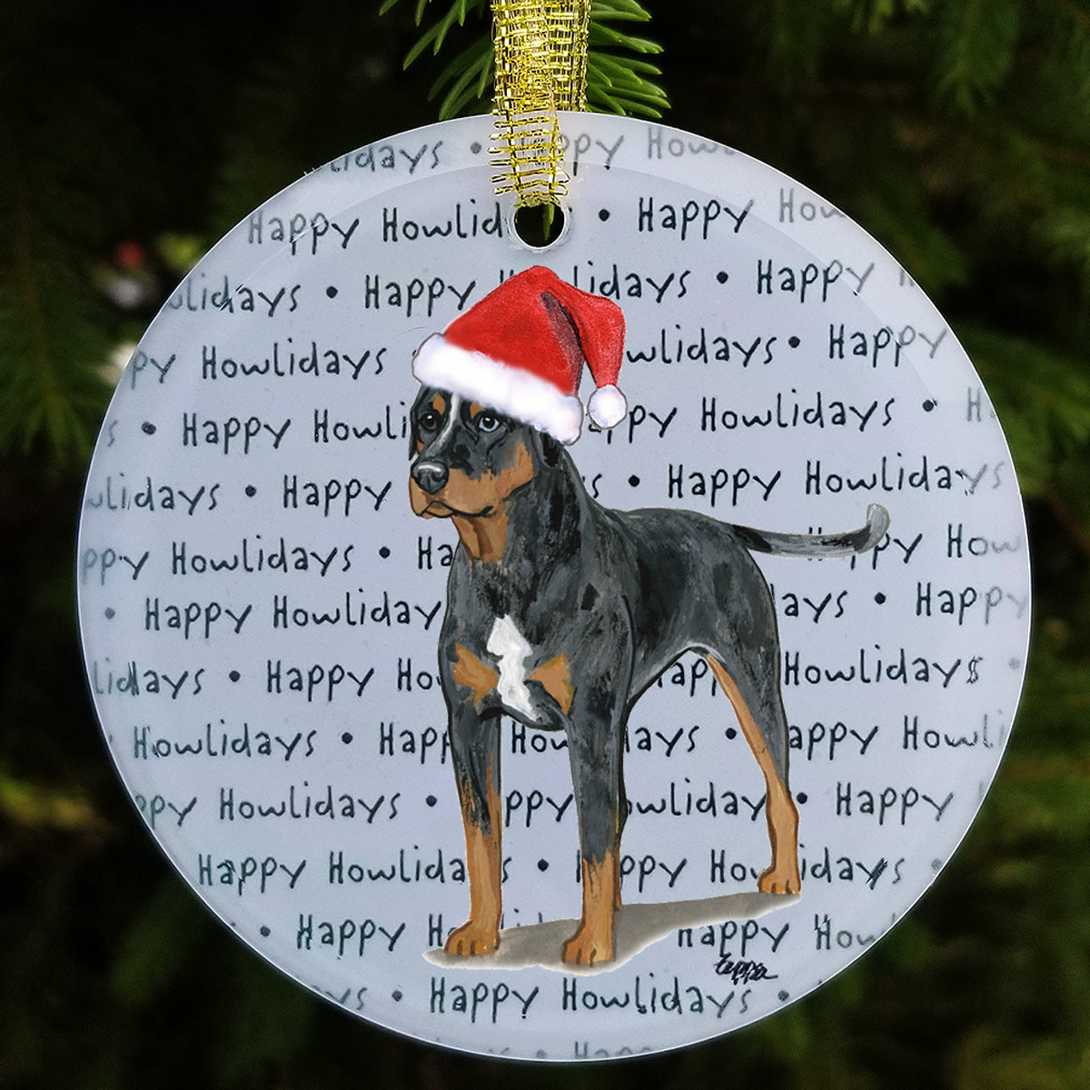 Catahoula Leopard Dog Christmas Ornament