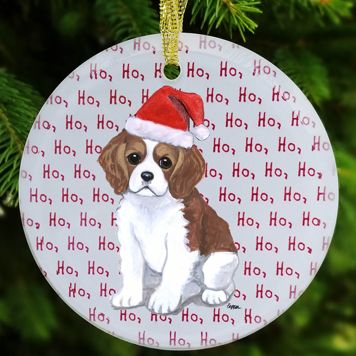 Cavalier King Charles Spaniel Christmas Ornament