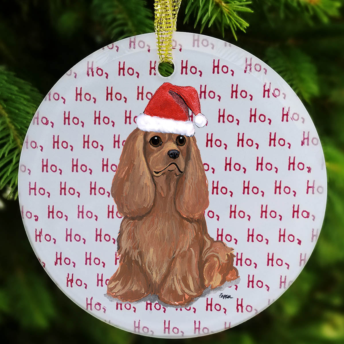 Cavalier King Charles Spaniel Christmas Ornament