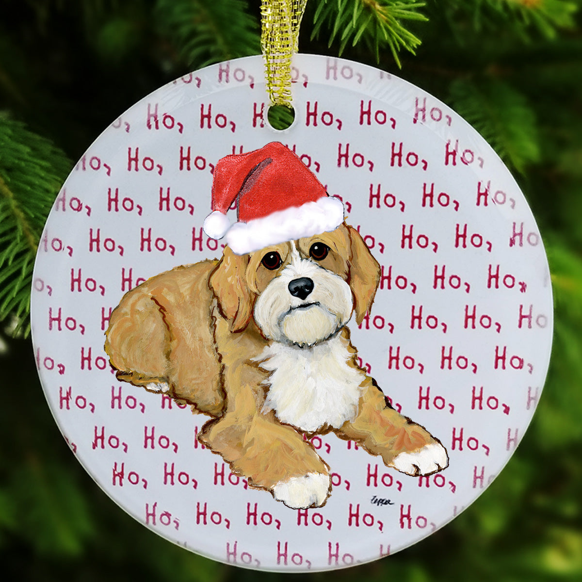 Cavapoo Christmas Ornament