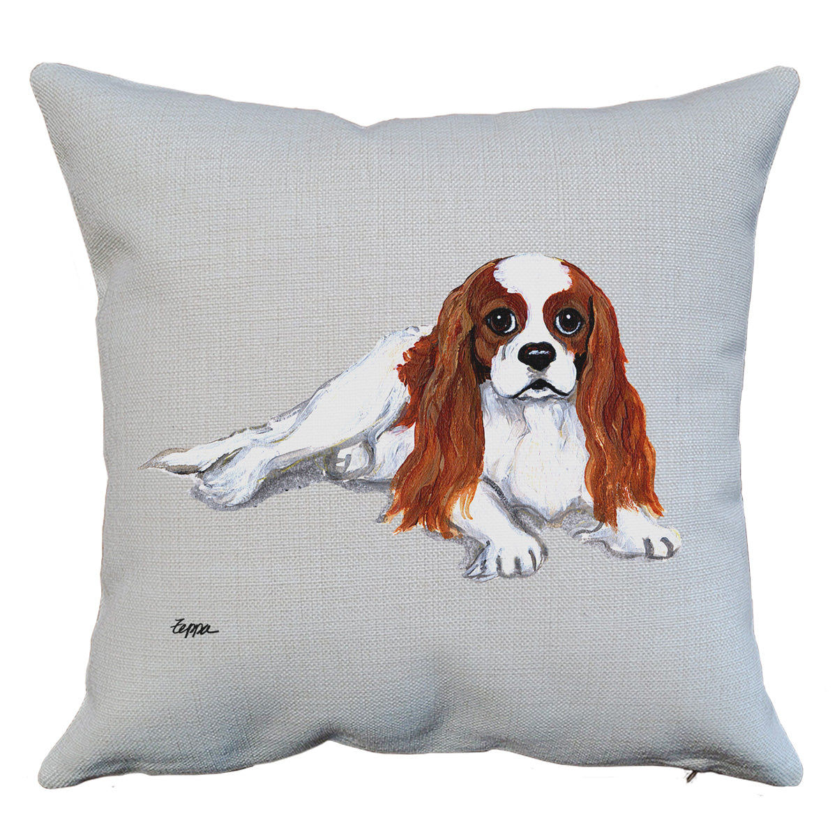 Cavalier King Charles Blenheim Lying Throw Pillow