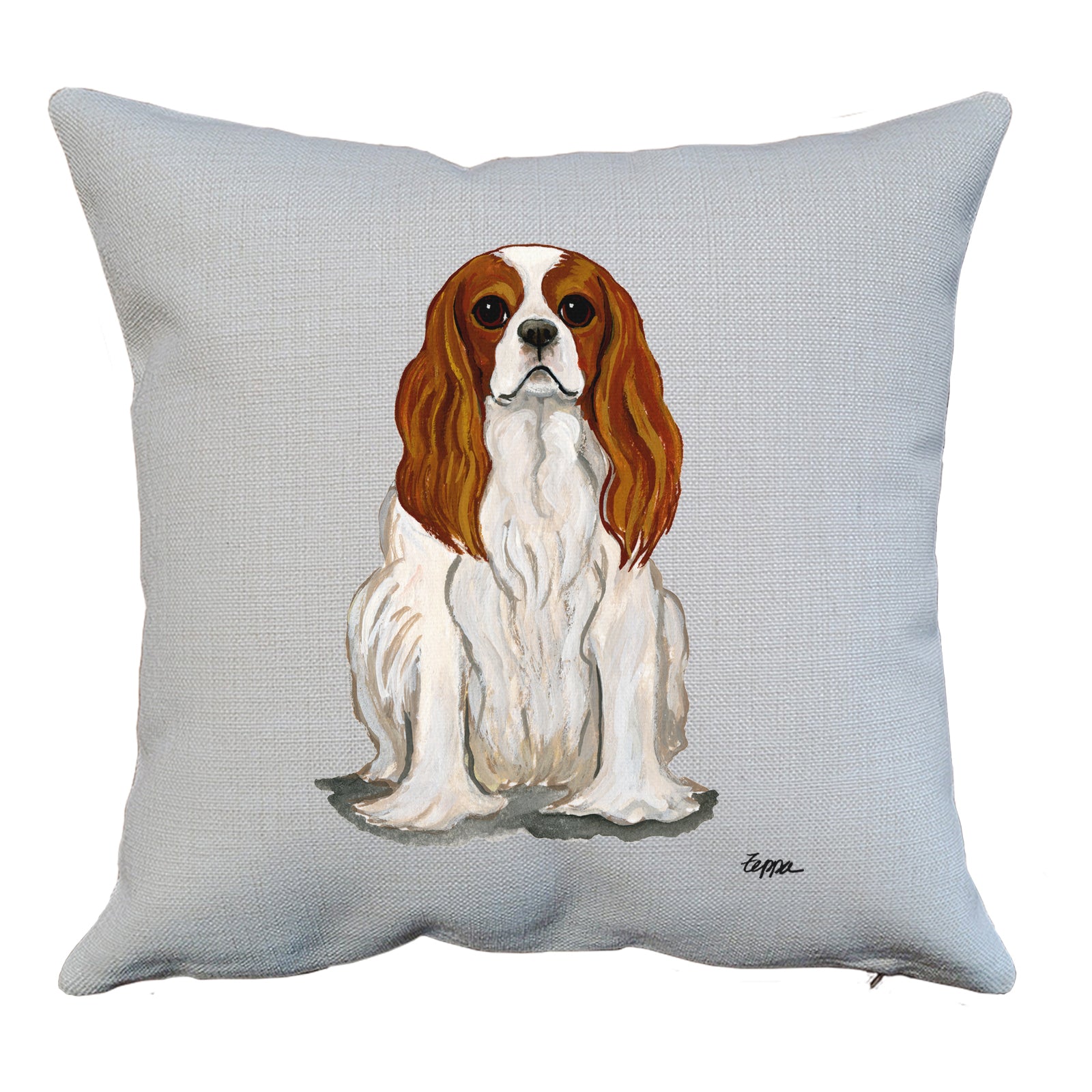 Cavalier King Charles Spaniel Blenheim Throw Pillow