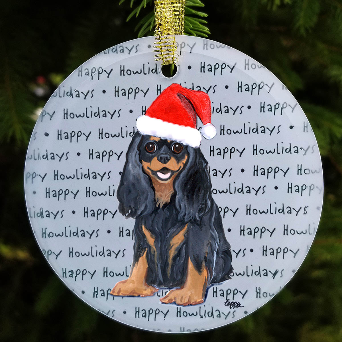 Cavalier King Charles Spaniel Christmas Ornament