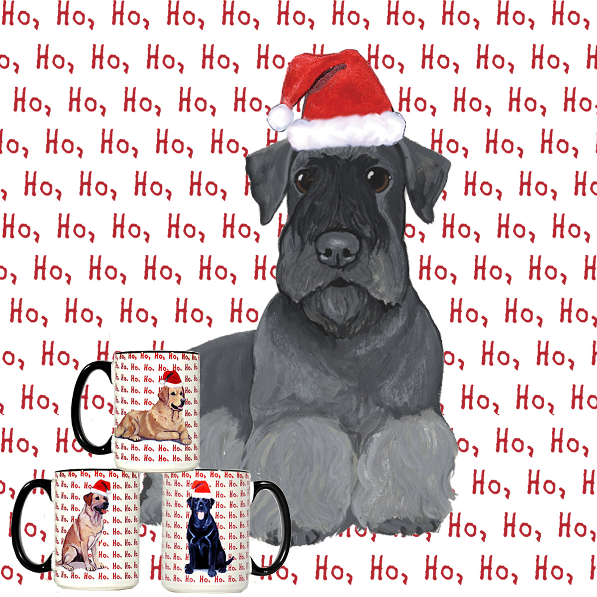 Cesky Terrier HoHoHo Mug