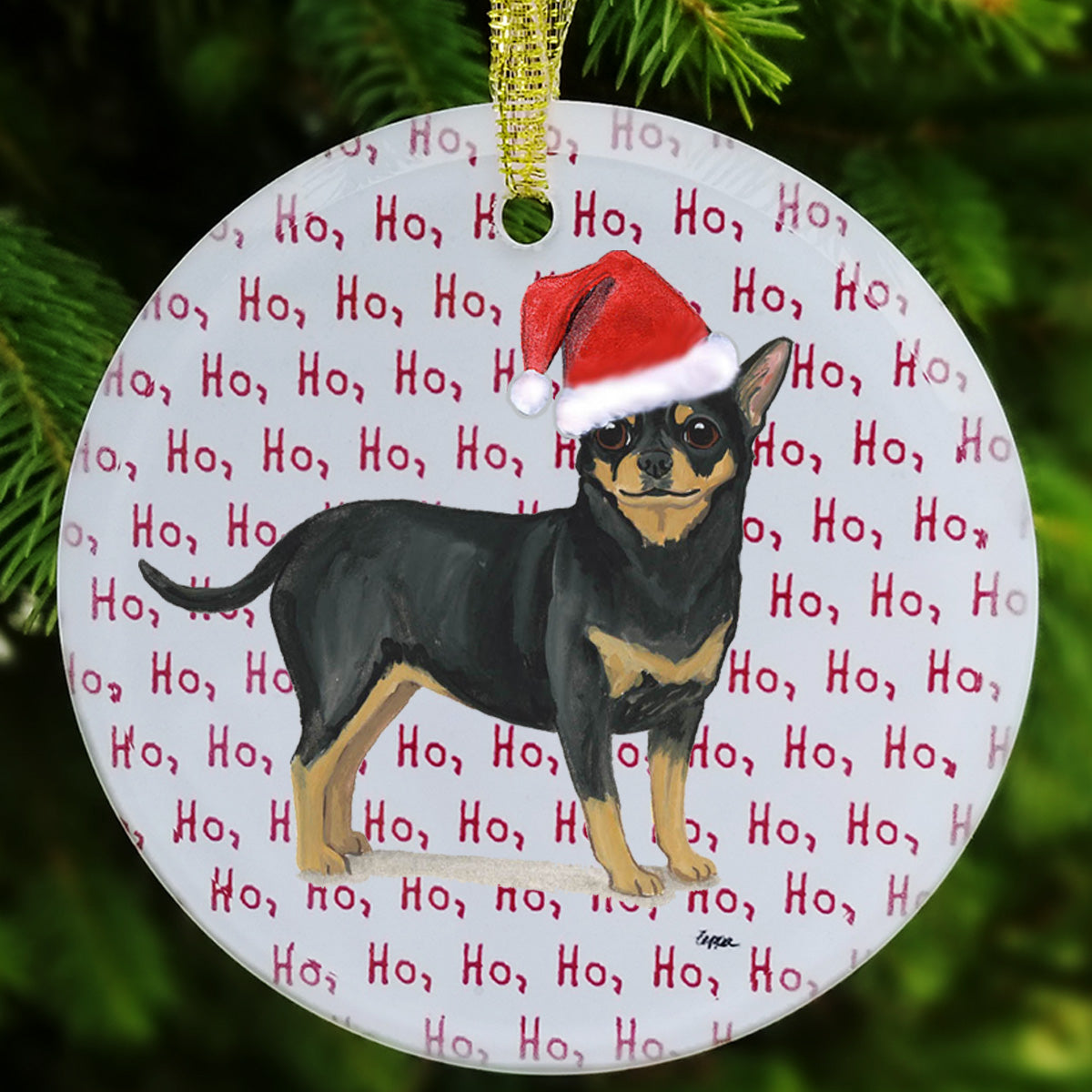 Chihuahua Christmas Ornament