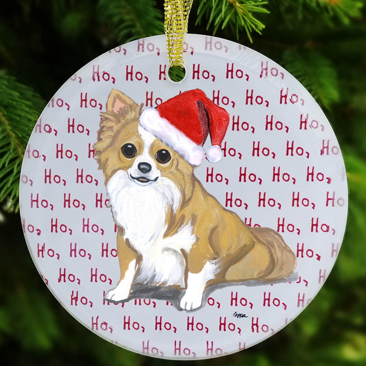 Chihuahua Christmas Ornament