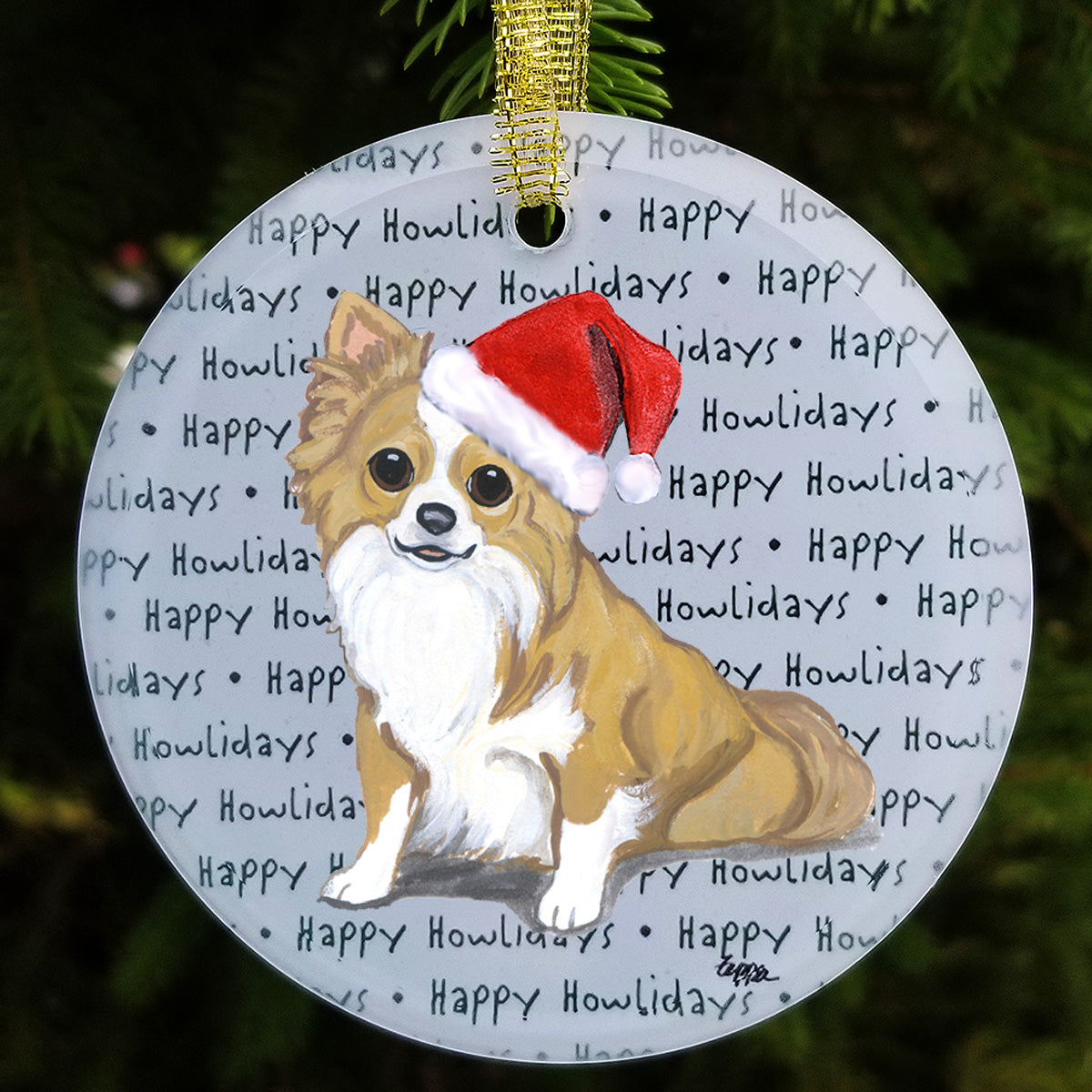 Chihuahua Christmas Ornament