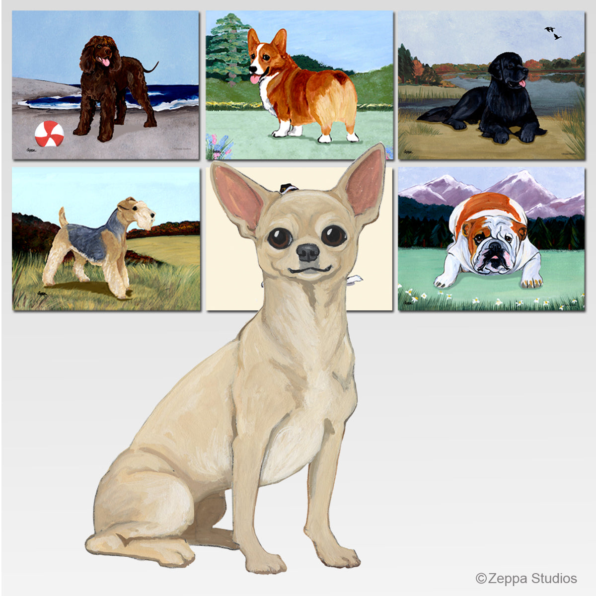 Chihuahua Scenic Cutting Board