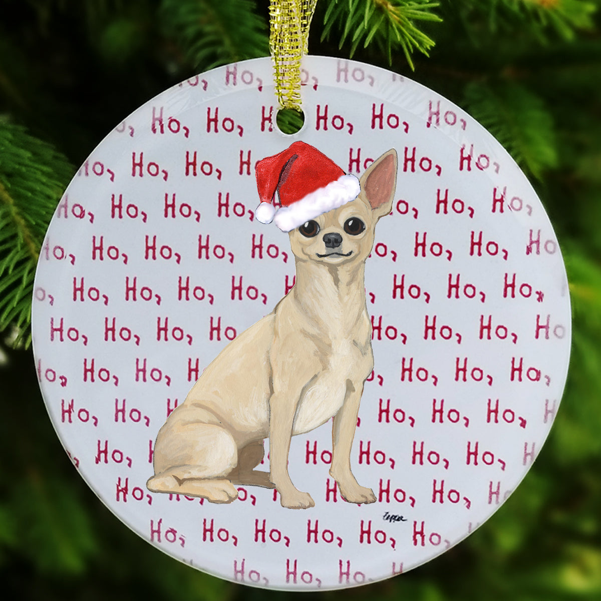 Chihuahua Christmas Ornament