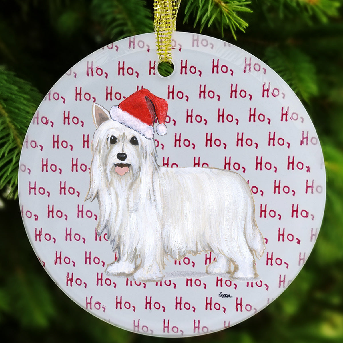 Chinese Crested Christmas Ornament