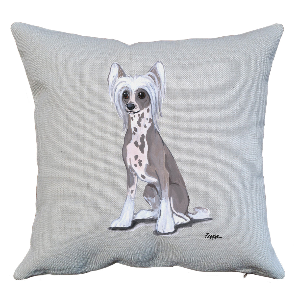 Chinese Crested Throw Pillow