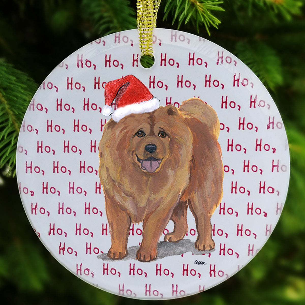 Chow Chow Christmas Ornament