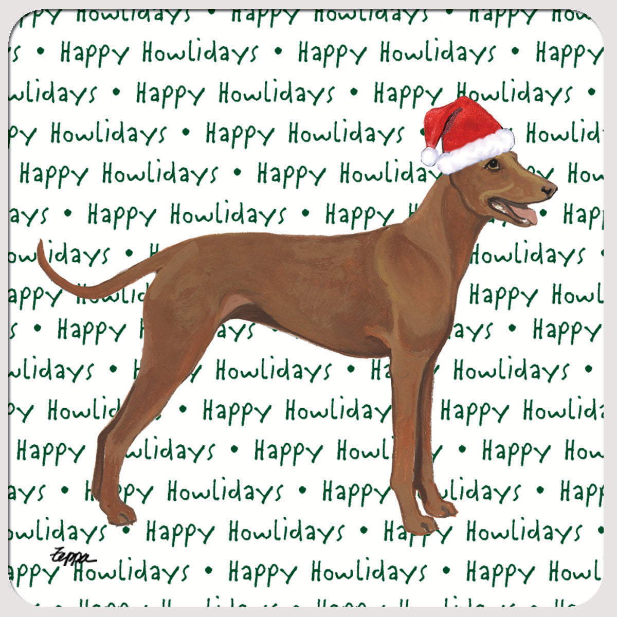 Cirneco dell'Etna Christmas Coasters