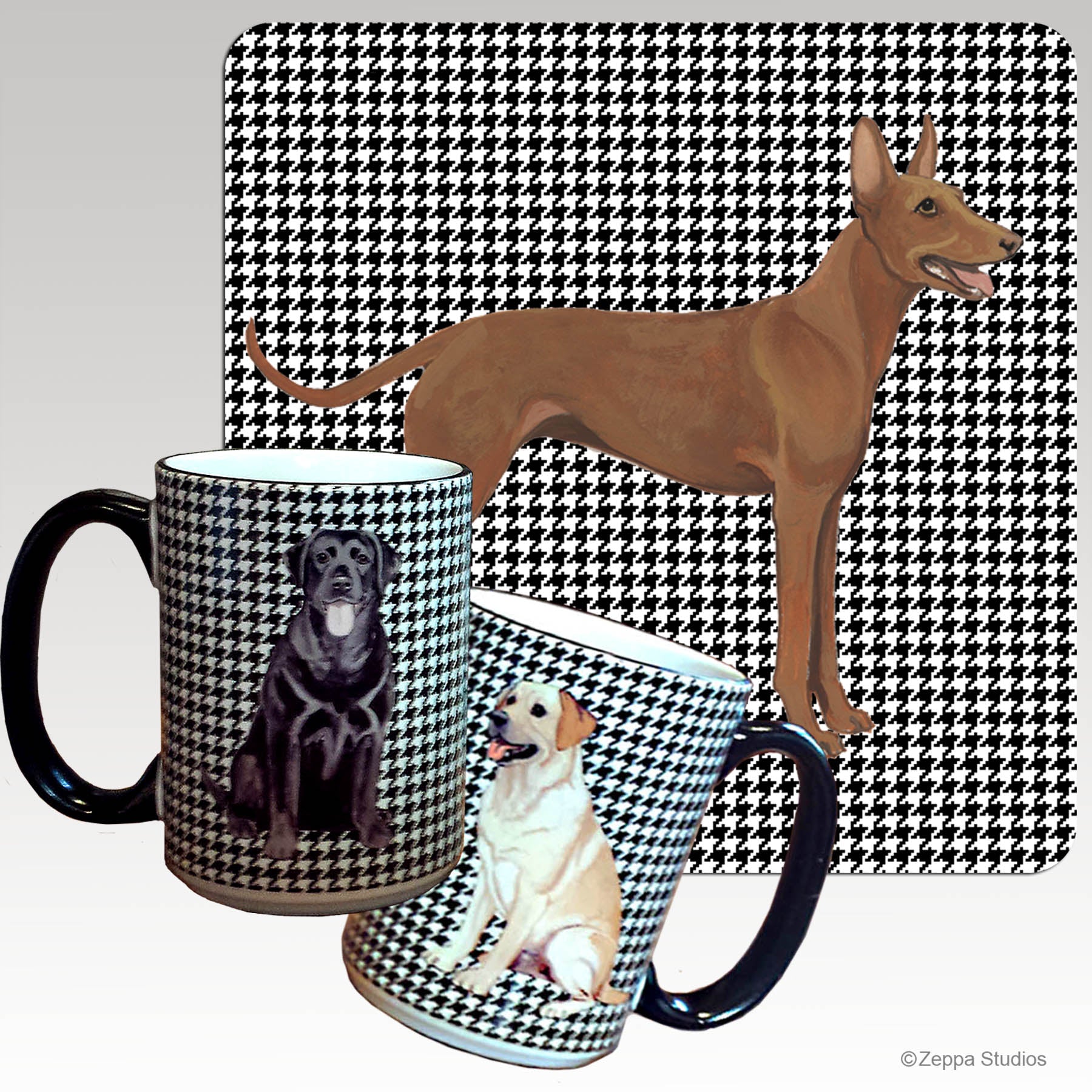 Cirneco dell'Etna Houndzstooth Mug