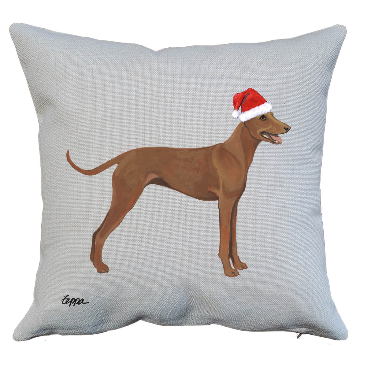 Cirneco dell'Etna Santa Throw Pillow