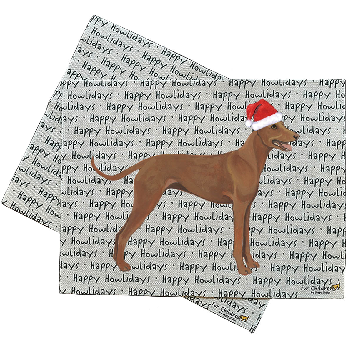 Cirneco dell'Etna Howliday Placemats