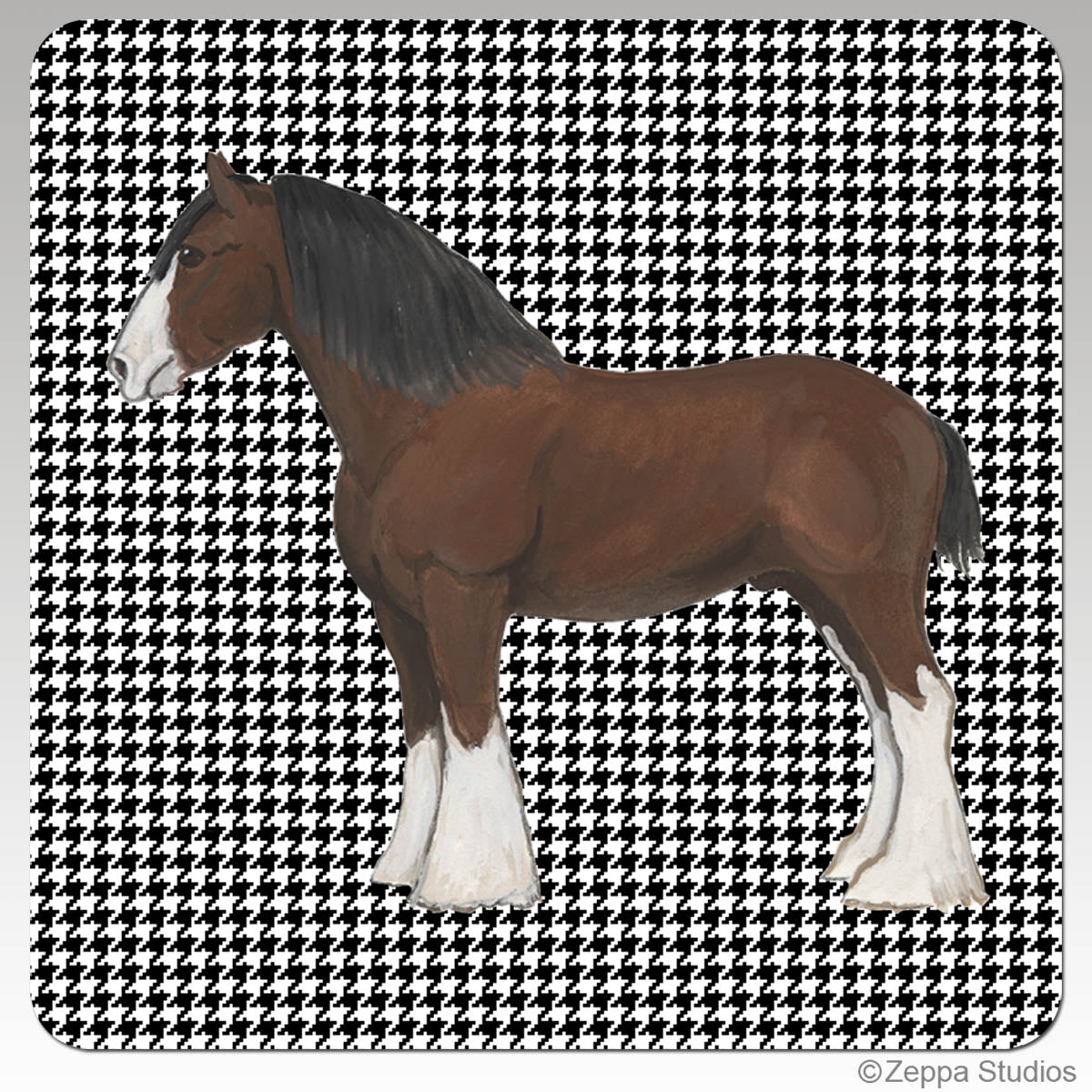 Clydesdale Houndzstooth Coasters