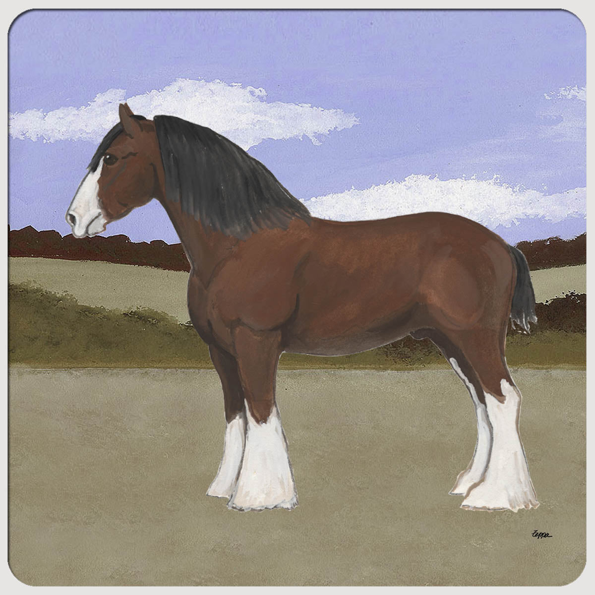 Clydesdale Scenic Coasters