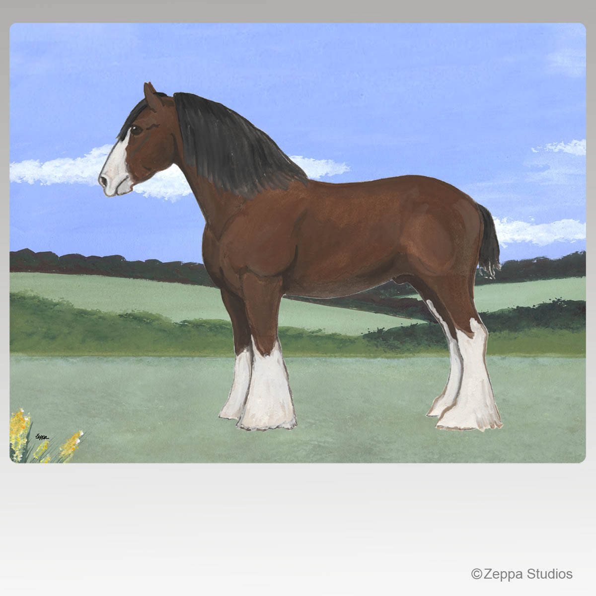 Clydesdale Scenic Cutting Boards
