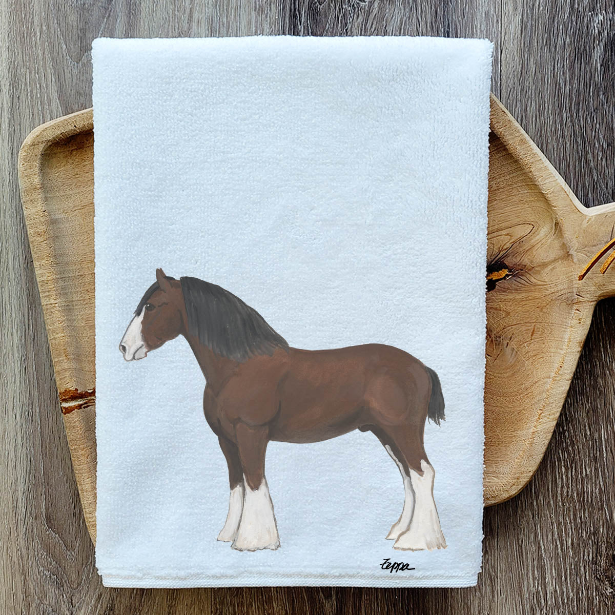 Clydesdale Horse Kitchen Towel