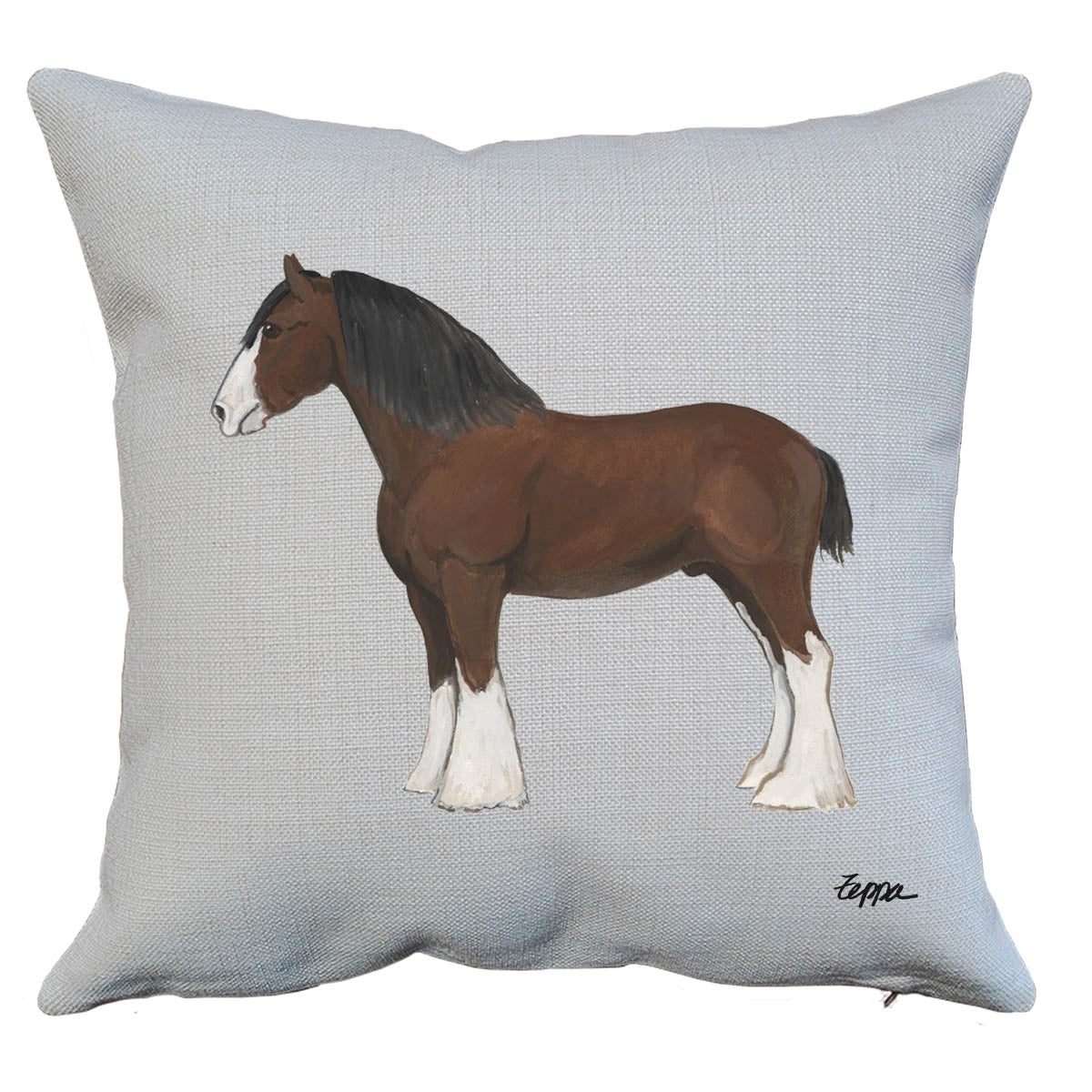 Clydesdale Throw Pillow