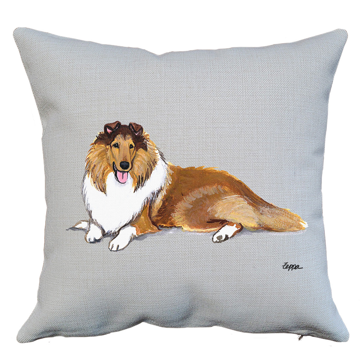 Collie Throw Pillow