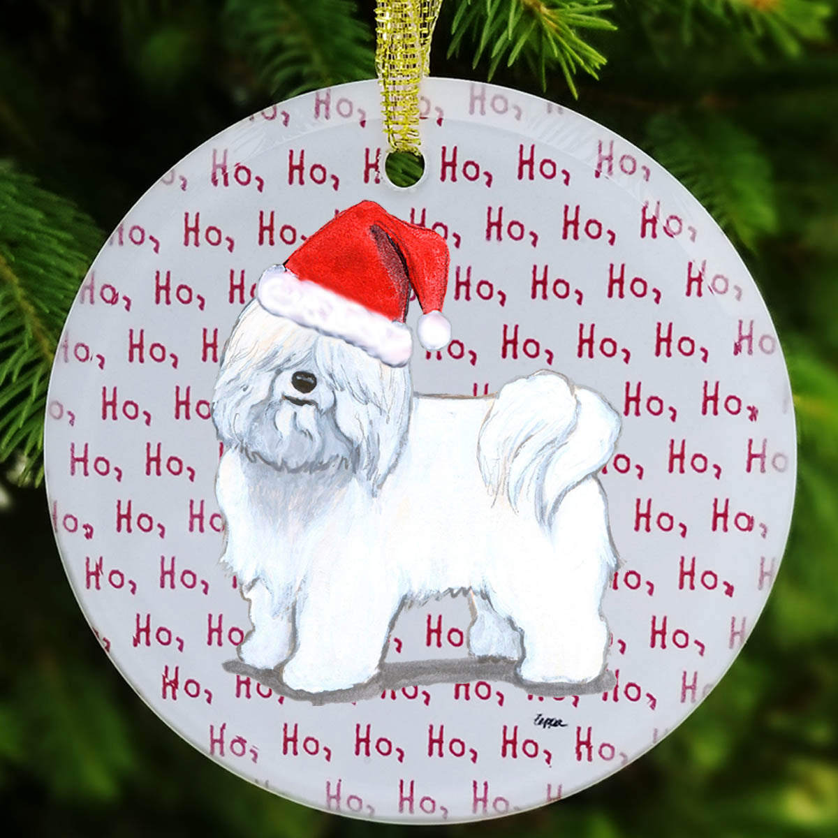 Coton du Tulear Christmas Ornament