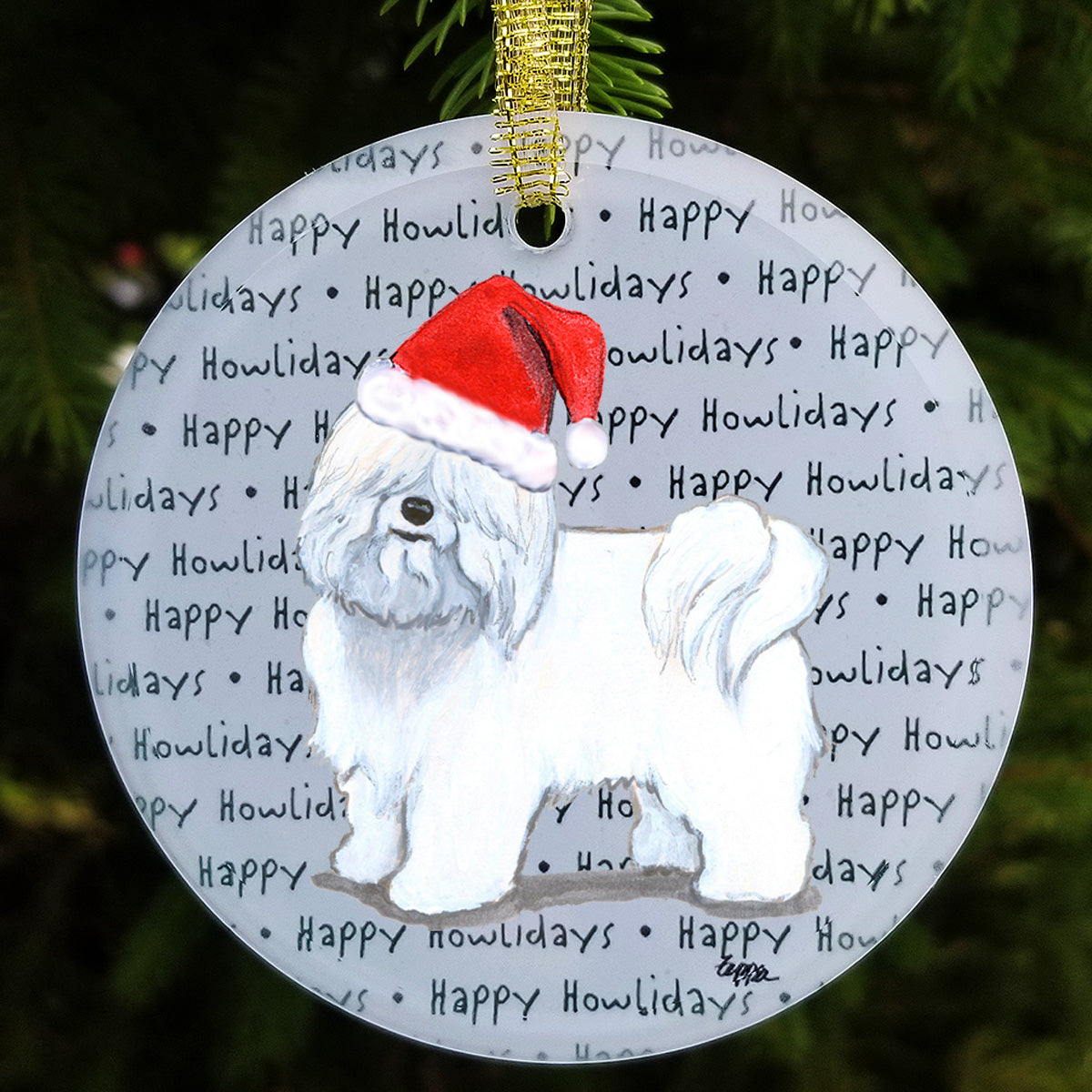 Coton du Tulear Christmas Ornament