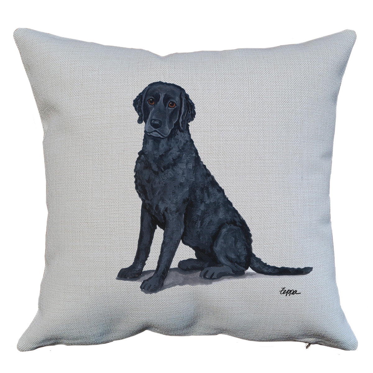 Curly Coated Retriever Throw Pillow