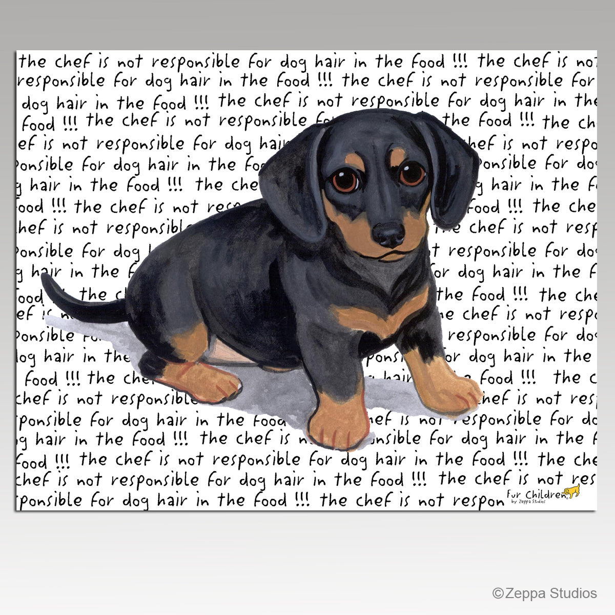 Dachshund Message Cutting Board
