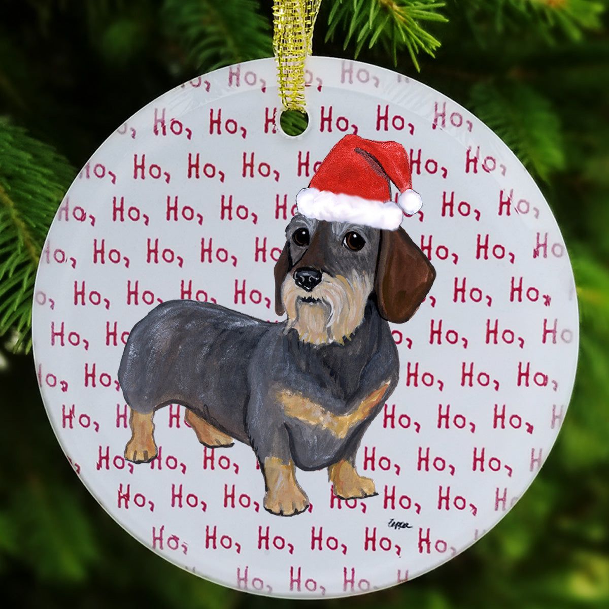 Dachshund Christmas Ornament