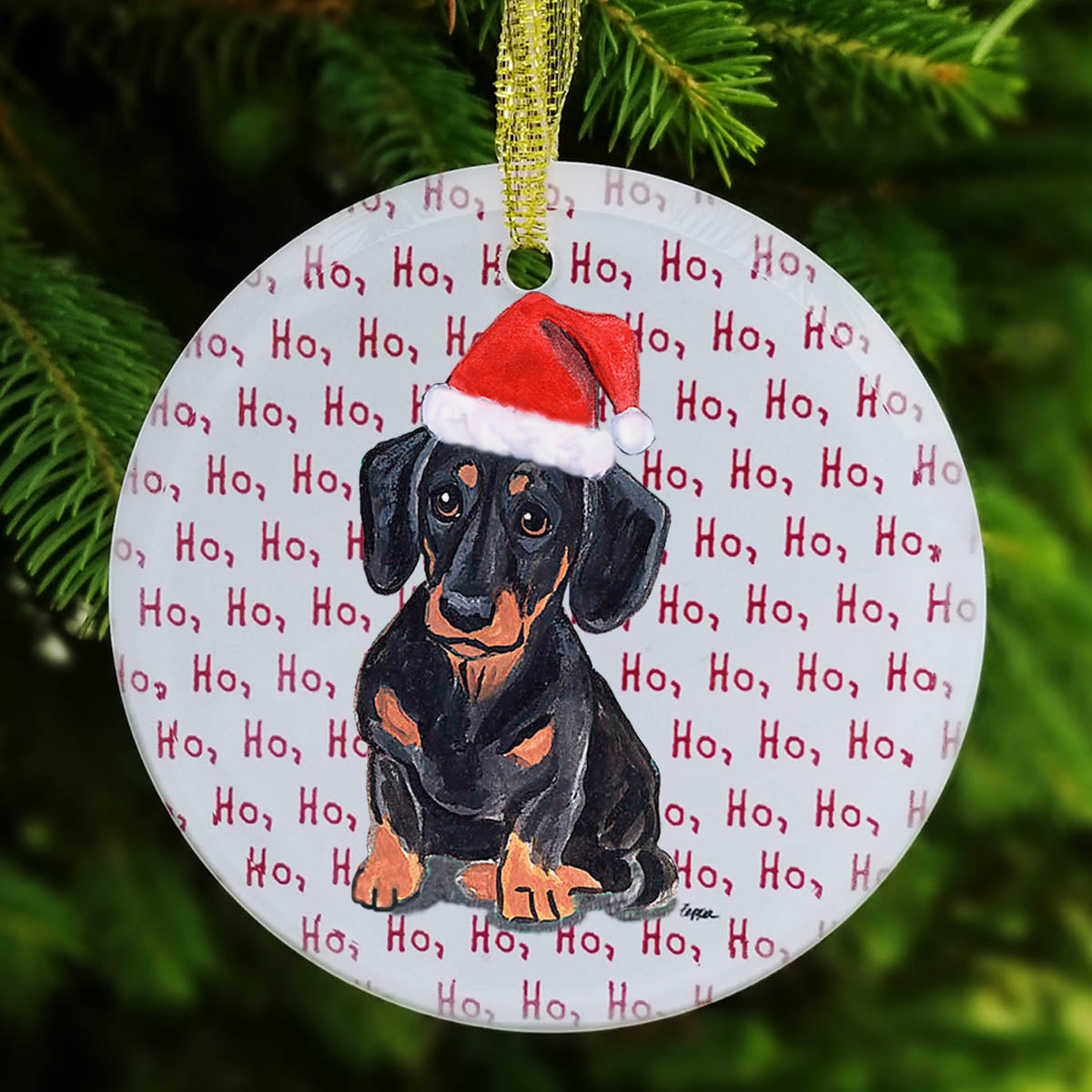 Dachshund Christmas Ornament