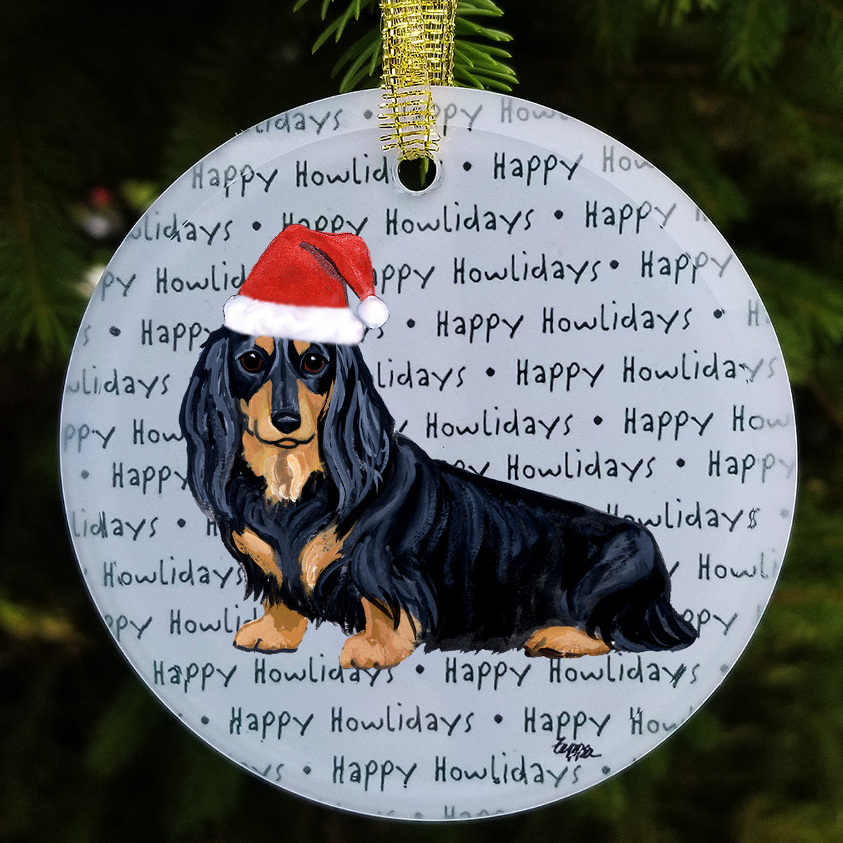 Dachshund Christmas Ornament