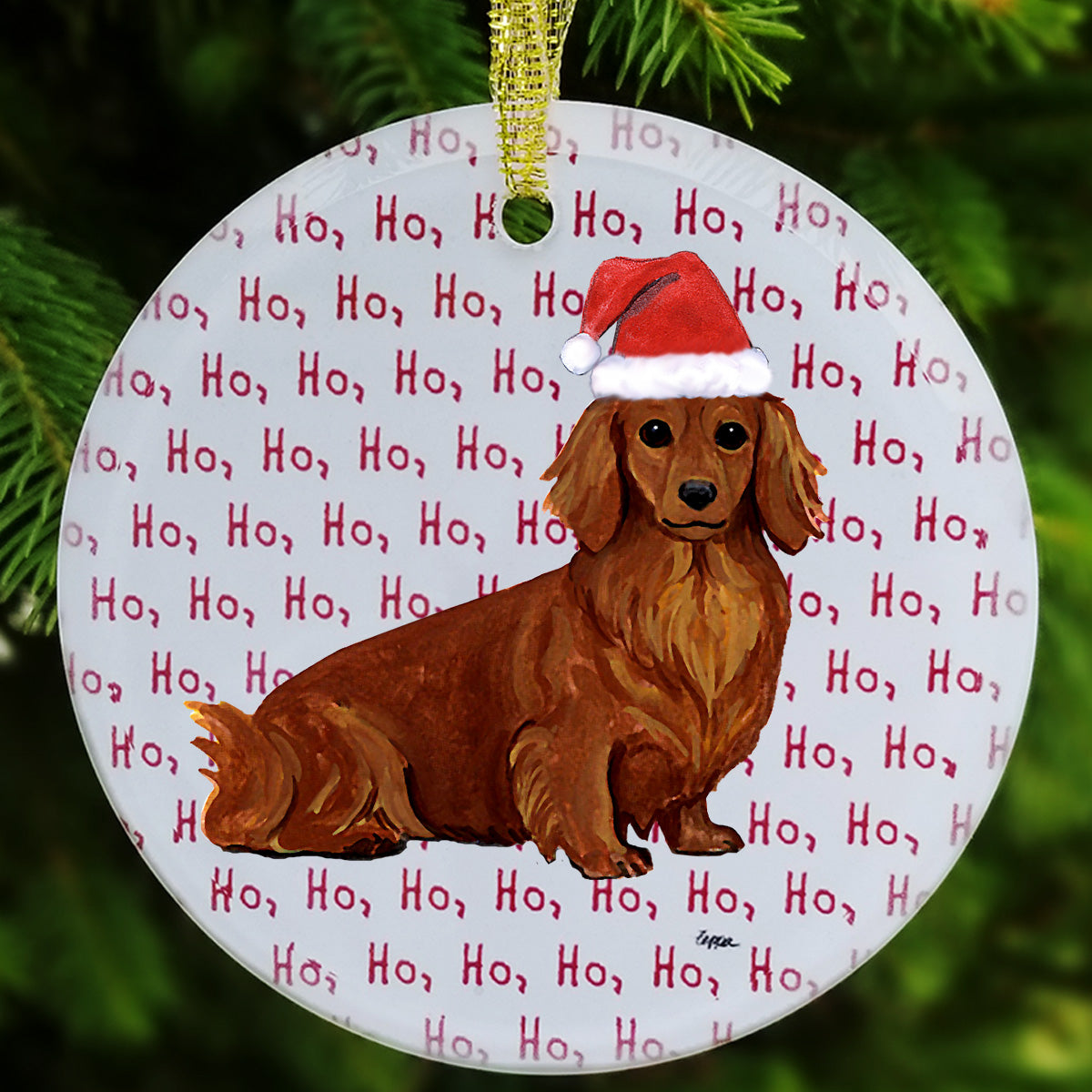 Dachshund Christmas Ornament