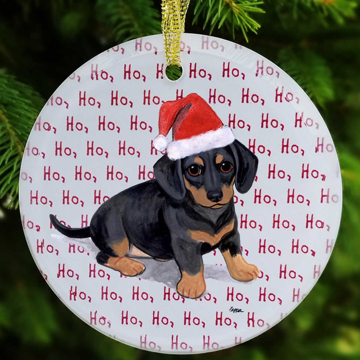 Dachshund Christmas Ornament