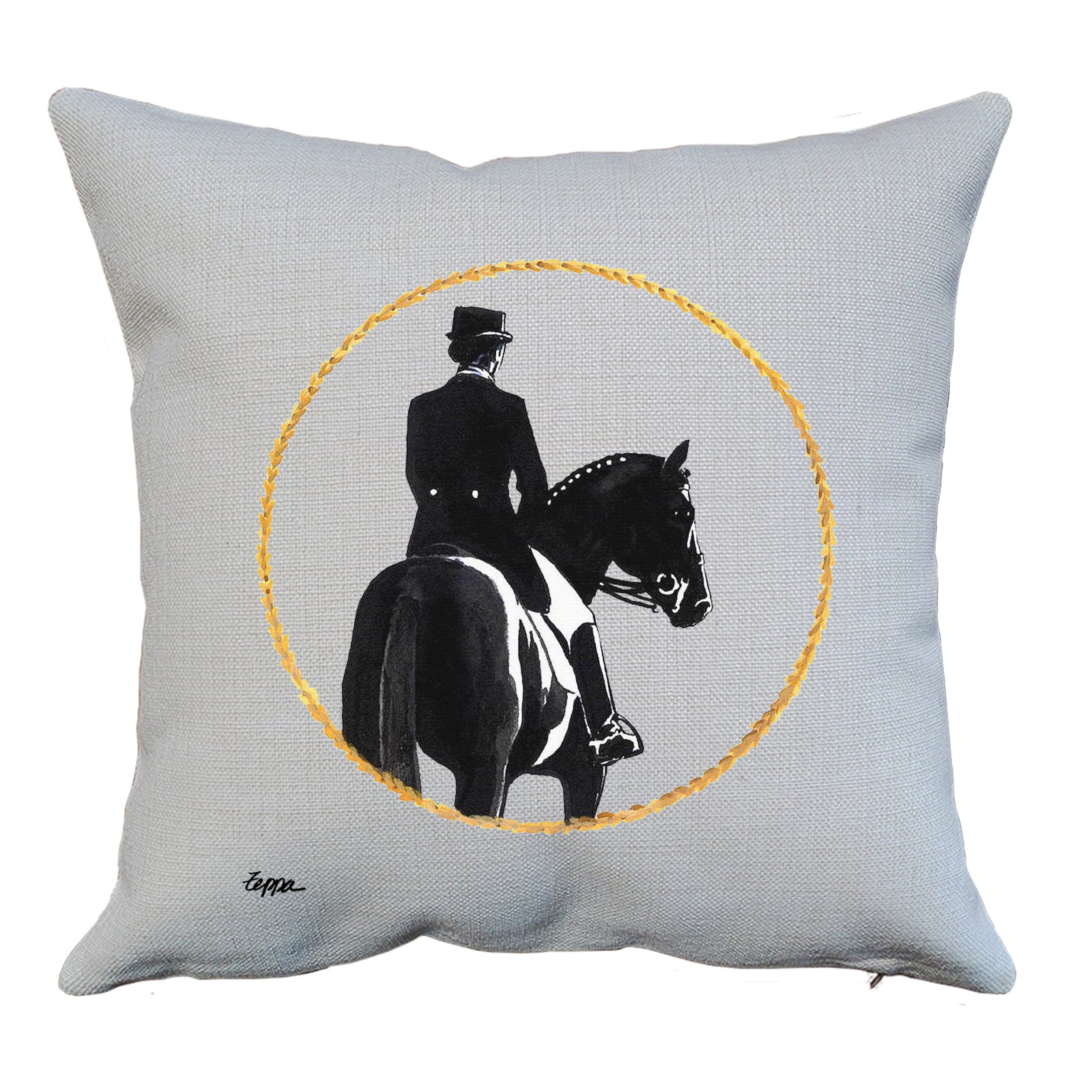 Dressage Throw Pillow