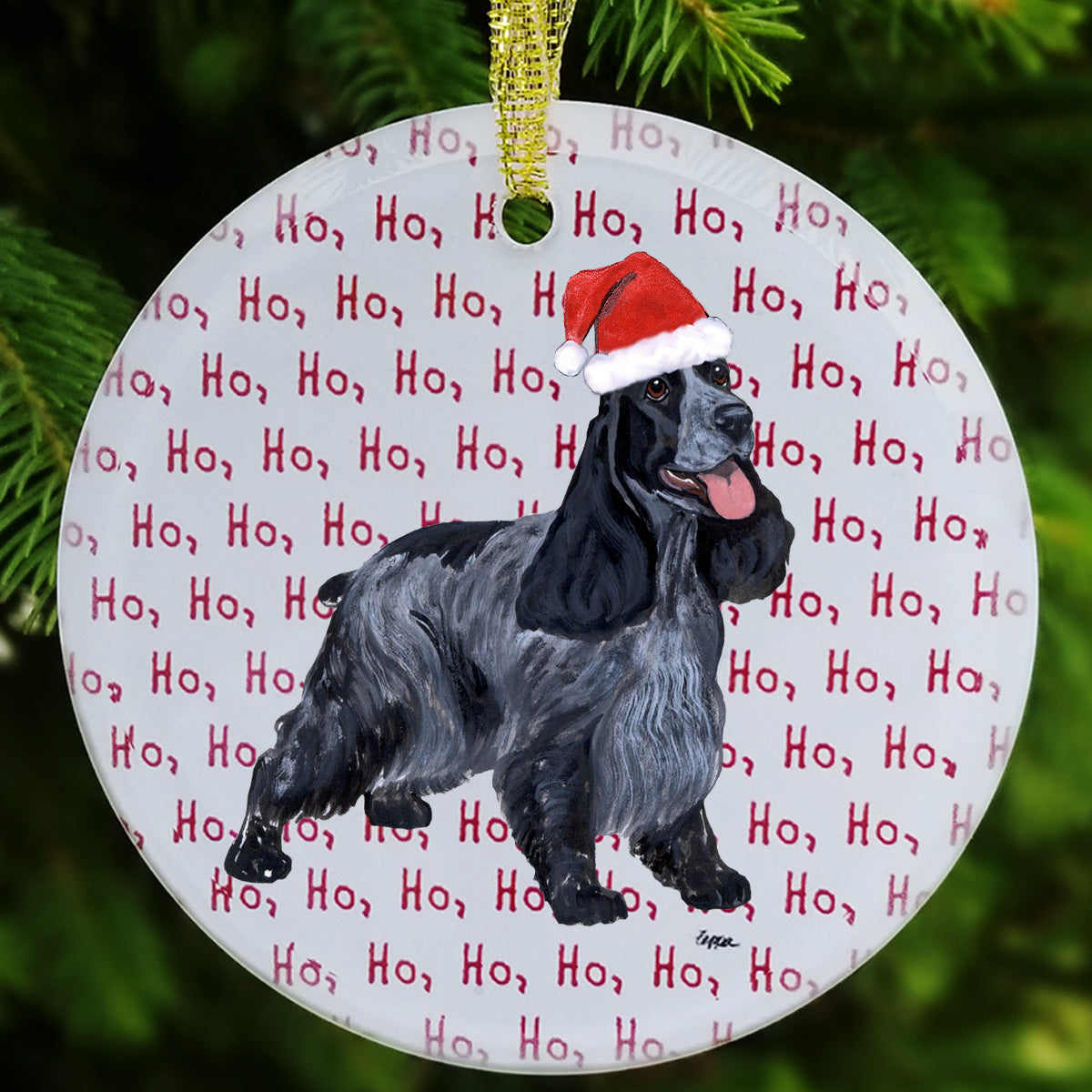 English Cocker Spaniel Christmas Ornament