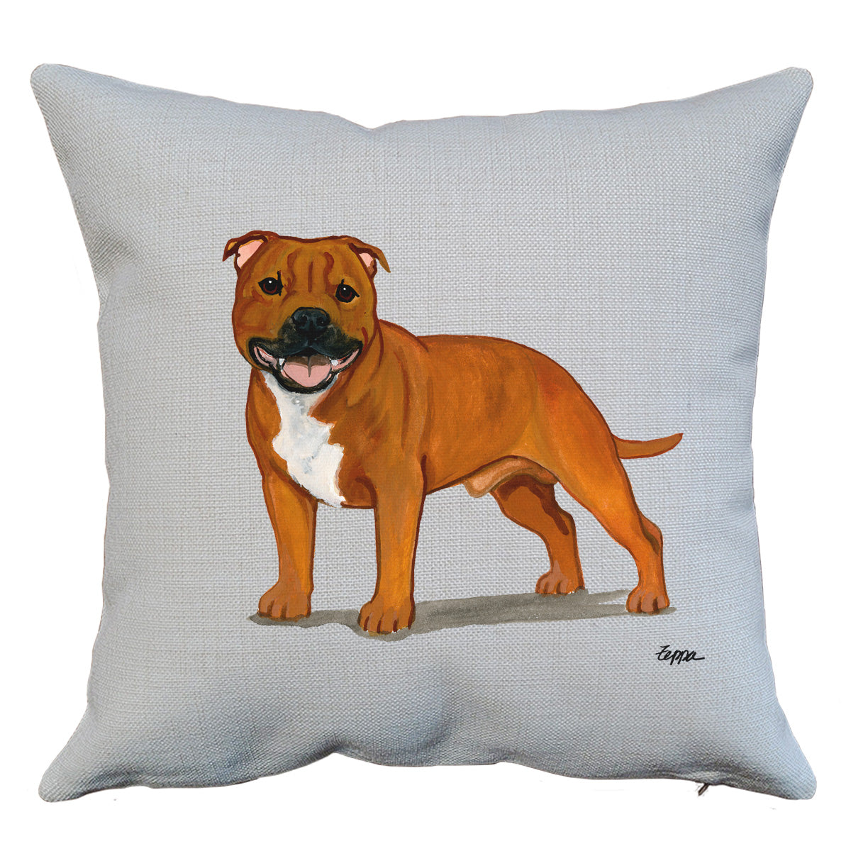 Staffordshire Bull Terrier Throw Pillow