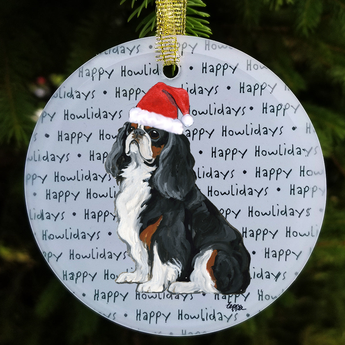 English Toy Spaniel Christmas Ornament